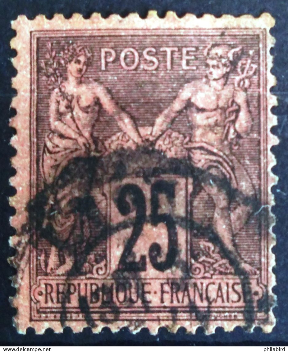 FRANCE                           N° 91             OBLITERE                Cote : 30 € - 1876-1898 Sage (Type II)