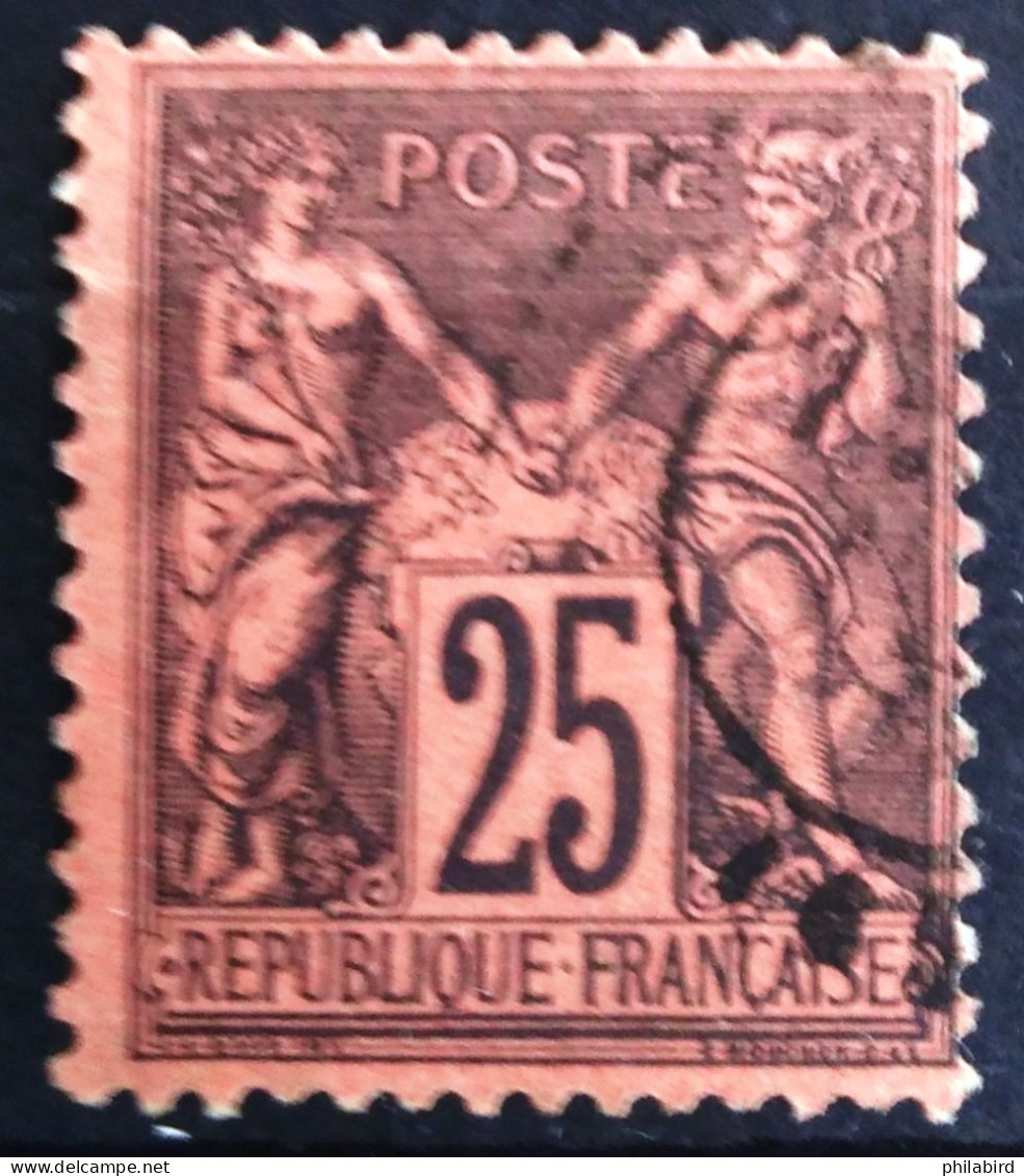 FRANCE                           N° 91             OBLITERE                Cote : 30 € - 1876-1898 Sage (Type II)