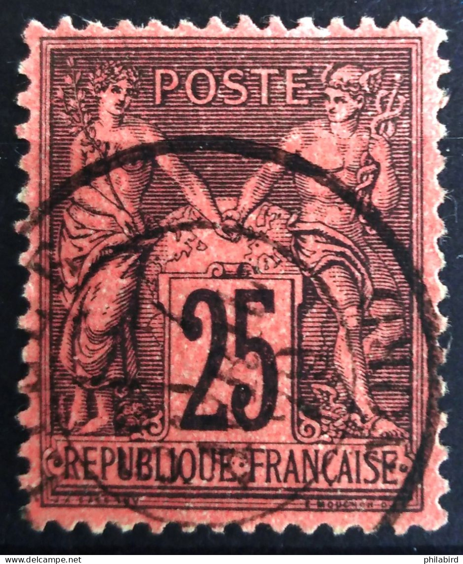 FRANCE                           N° 91             OBLITERE                Cote : 30 € - 1876-1898 Sage (Type II)