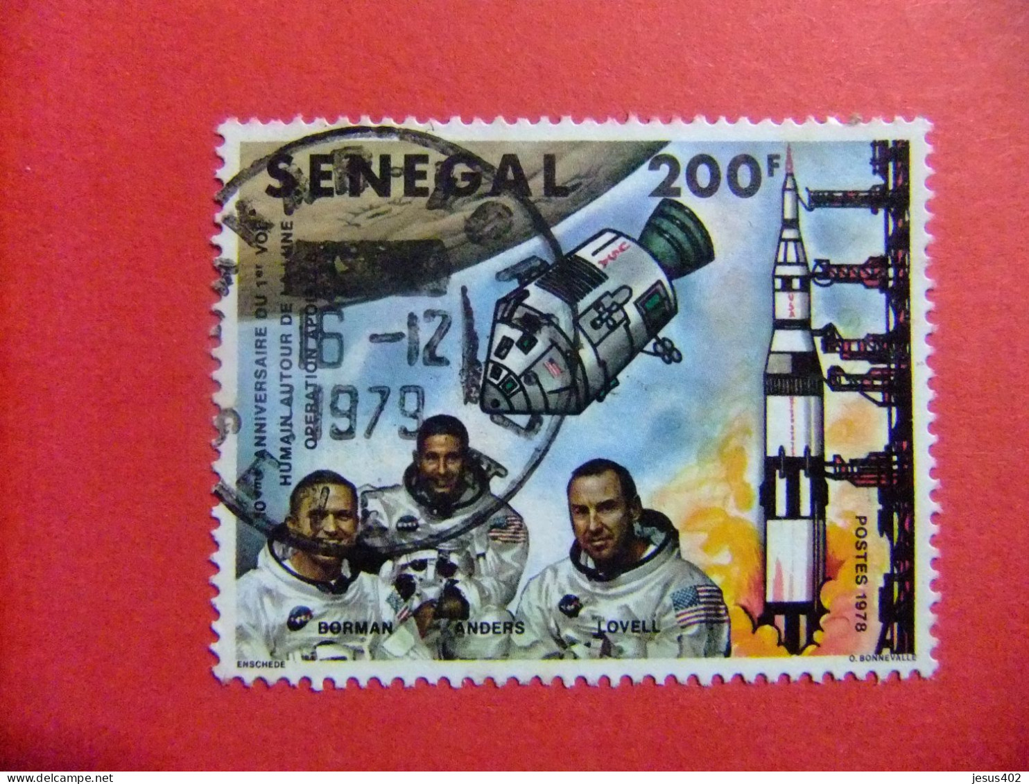 55 REPUBLICA SENEGAL 1978 / CONQUISTA DEL ESPACIO / YVERT 502 FU - Sénégal (1960-...)