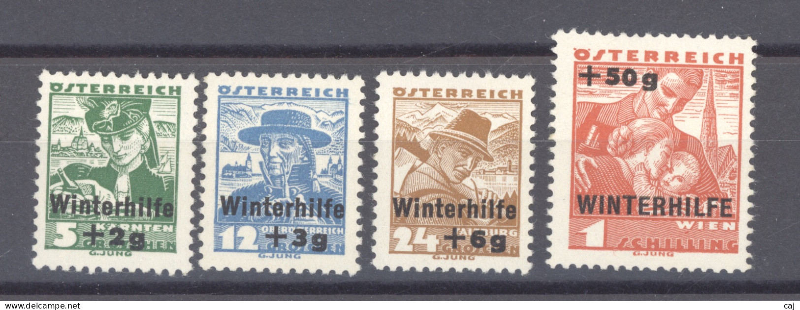 Autriche  :  Yv  471-76  Mi  617-22  * - Unused Stamps