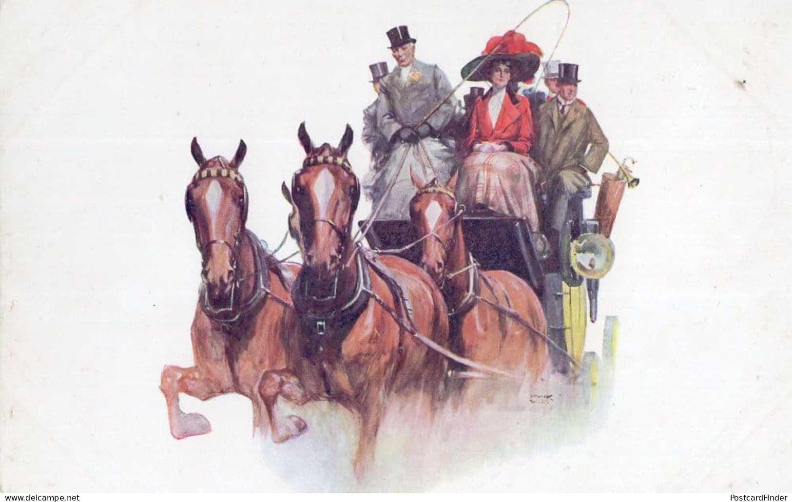 International Horse Show 1912 Antique London Advertising Postcard - Publicité