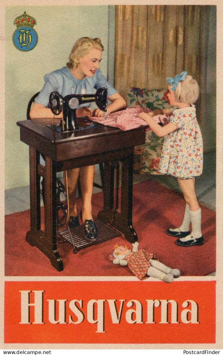 Husqvarna Sewing Machines Antique Advertising Postcard - Publicité