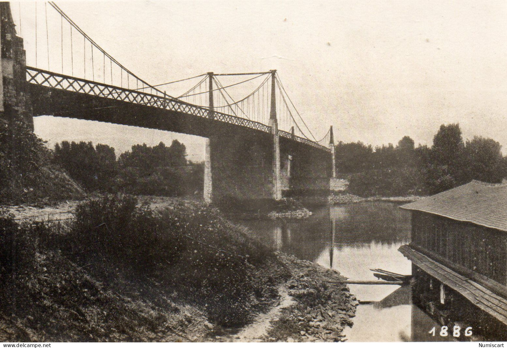 Chalonnes-sur-Loire Carte Photo Pont Avant Bombardement 2e Guerre Mondiale Militaria - Chalonnes Sur Loire