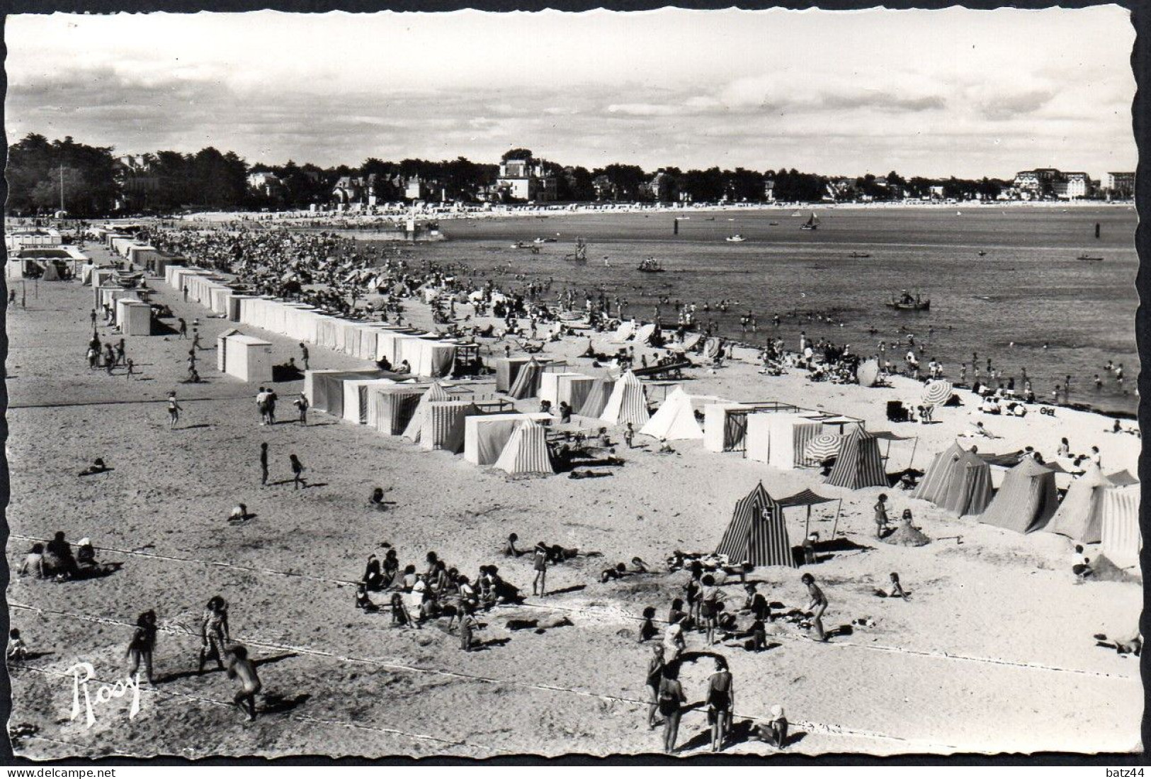 N° 34 Le Pouliguen La Plage Vers La Baule F. Chapeau éditeur Nantes écrite En 1955 - Le Pouliguen