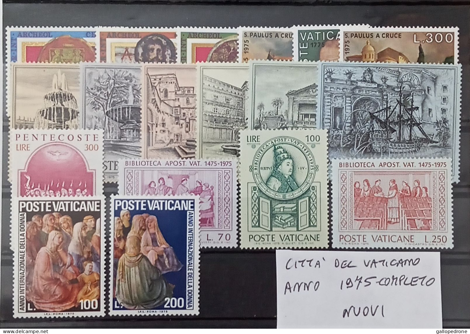 1975-76-77 Vaticano, Annate Complete-Francobolli Nuovi 61 Valori-MNH ** - Ongebruikt