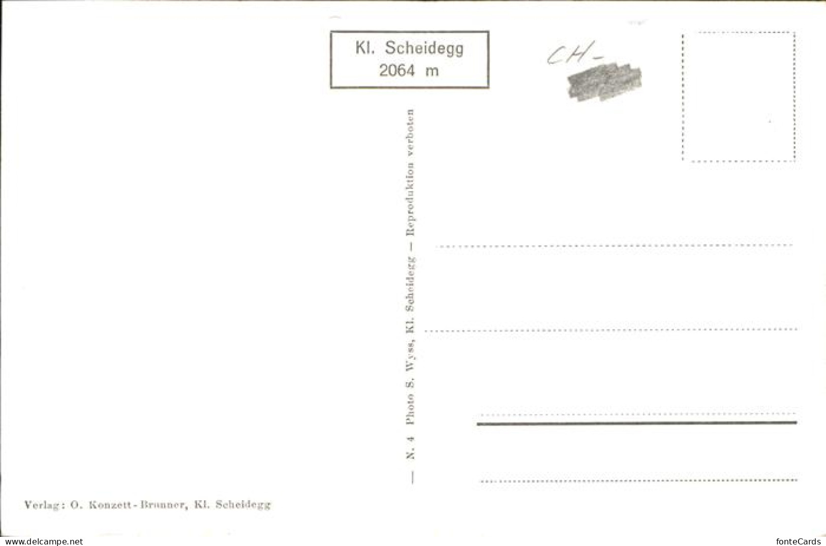 11115245 Kleine_Scheidegg_Interlaken Wetterhorn Zug - Autres & Non Classés