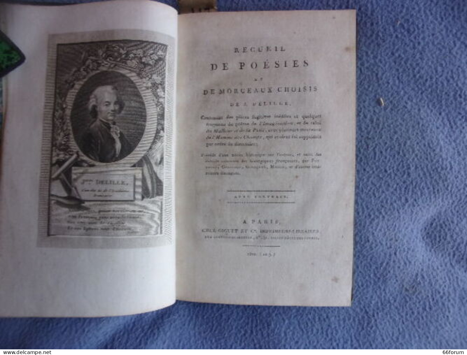 Recuell De Poésies Et De Morceaux Choisis - 1701-1800