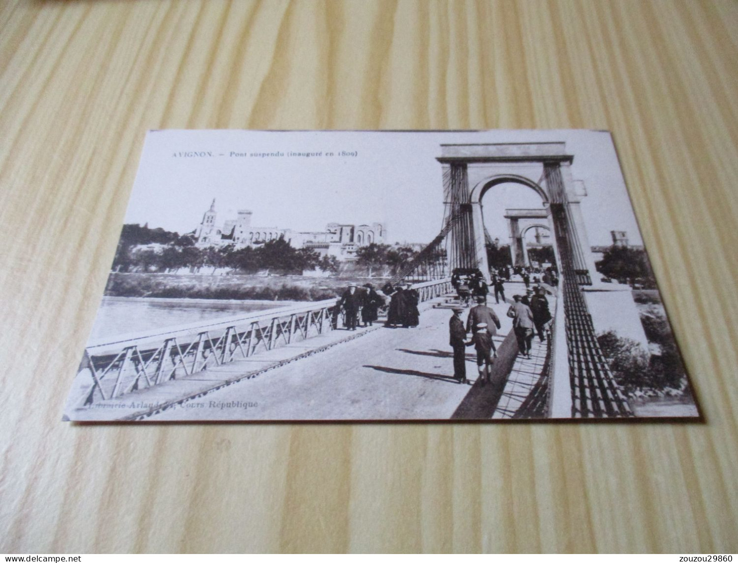 CPA Avignon (84).Pont Suspendu - Carte Animée. - Avignon