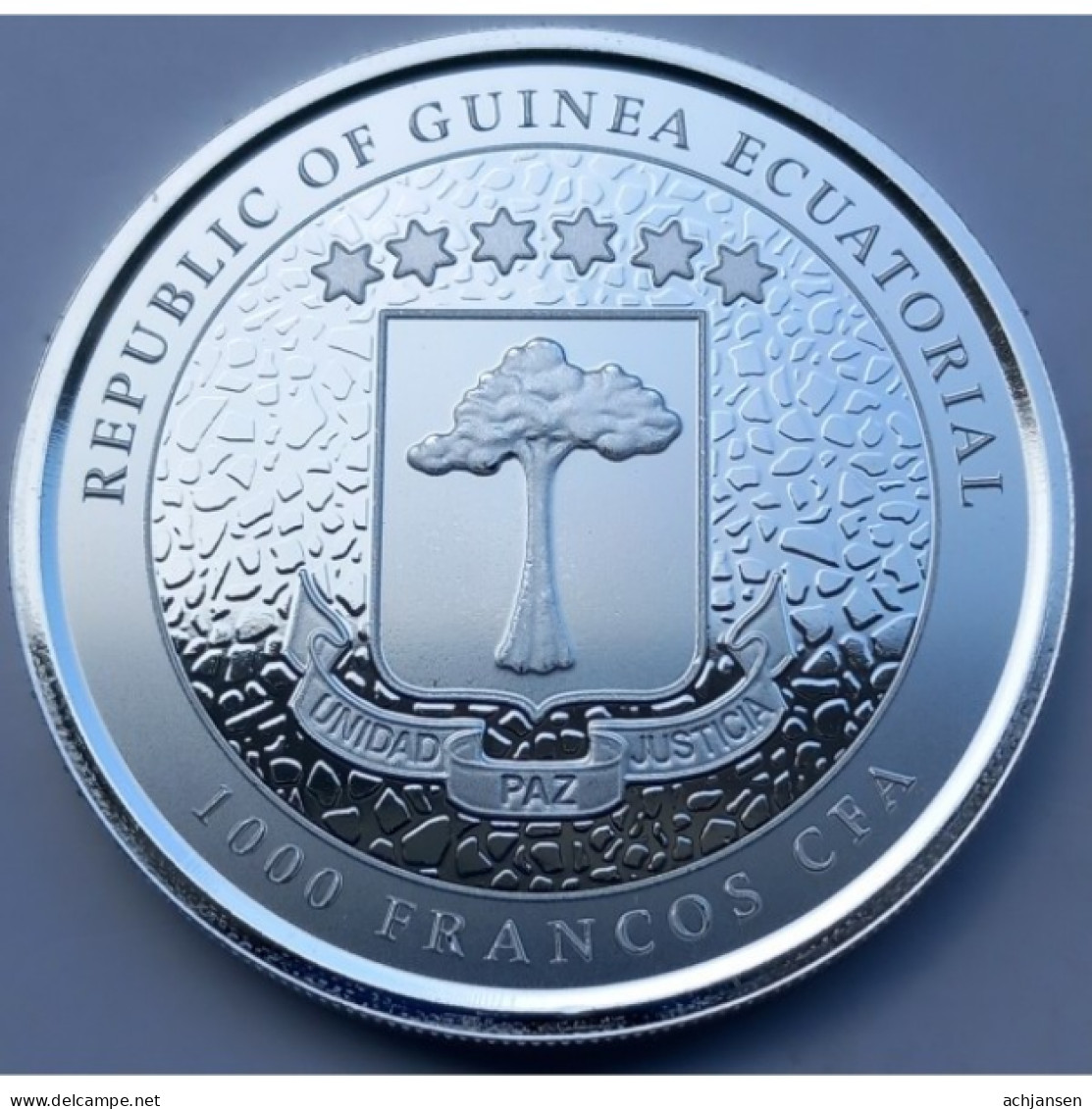 Equatorial Guinea, Giraf 2022 - 1 Oz. Pure Silver - Aequatorial-Guinea