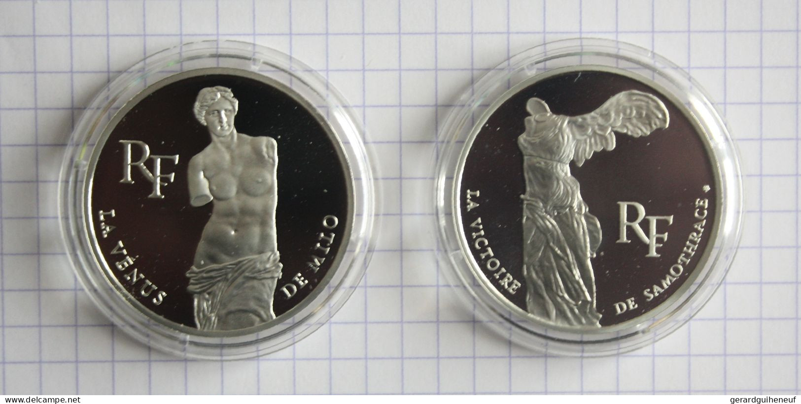 FRANCE : 2 Monnaies 100 Francs ARGENT En Qualité FDC - Cotation : 130 Euros - Lots & Kiloware - Coins