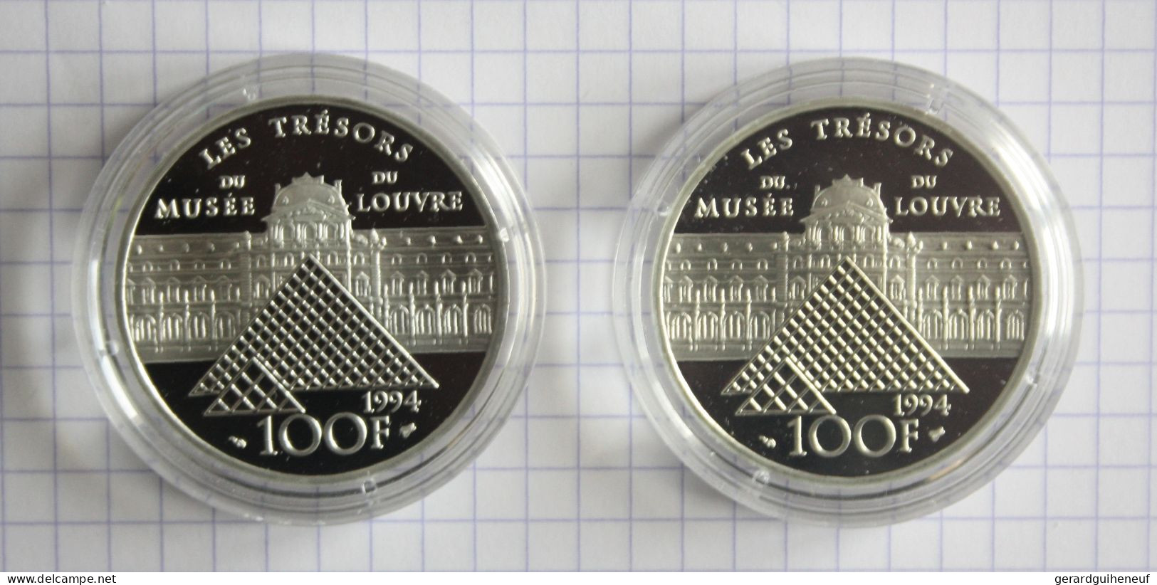 FRANCE : 2 Monnaies 100 Francs ARGENT En Qualité FDC - Cotation : 130 Euros - Lots & Kiloware - Coins