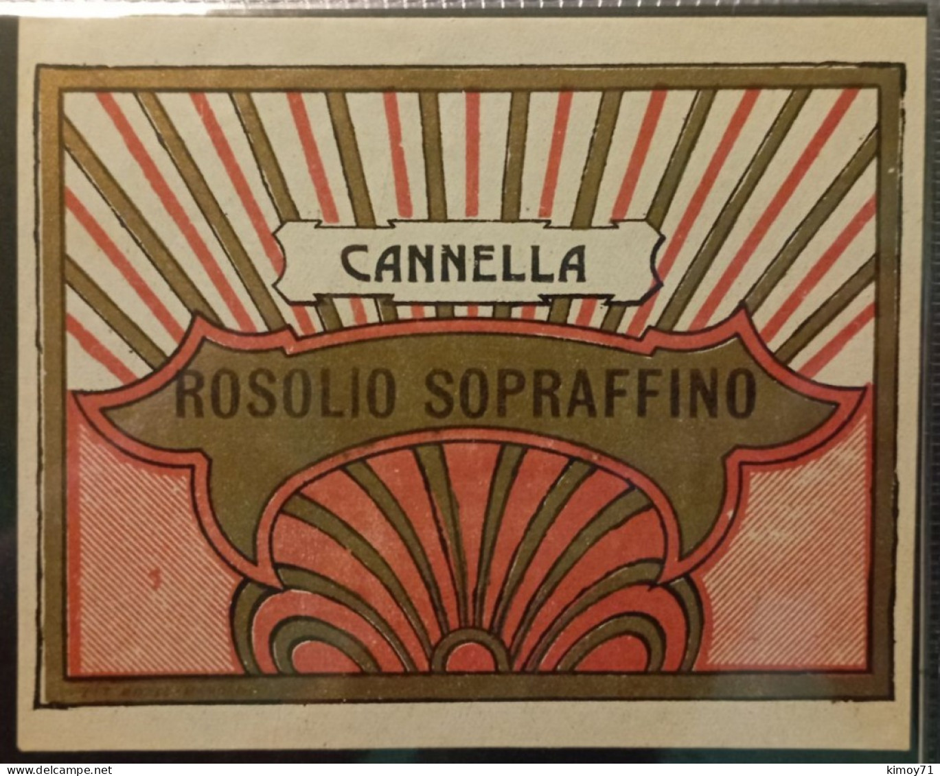 Etichetta Rosolio Sopraffino - Cannella. - Alcohols & Spirits