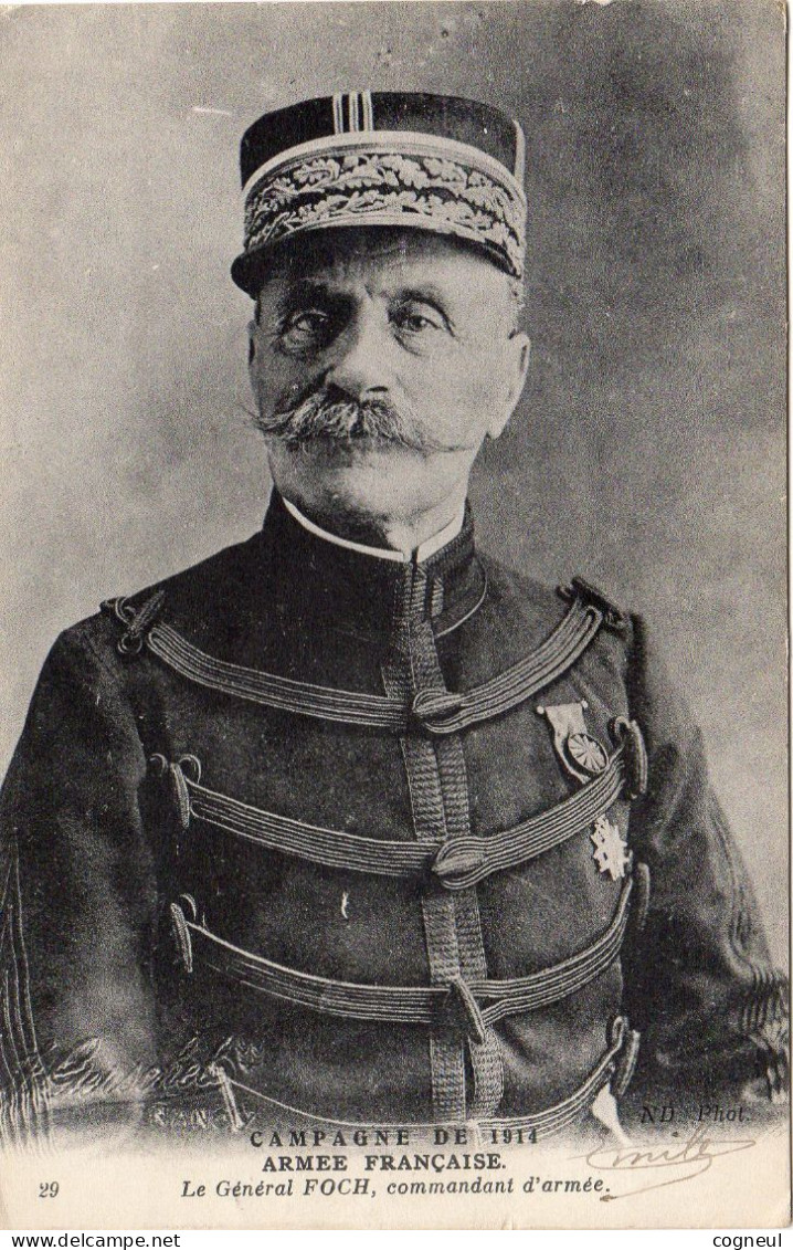 Général Foch - 1914 - Armée Française - Personnages