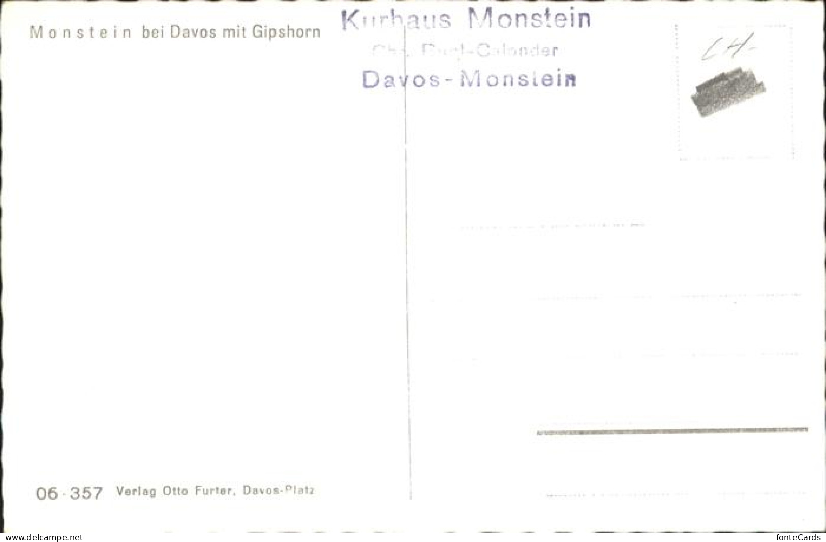 11114951 Davos_GR Monstein Gipshorn - Sonstige & Ohne Zuordnung