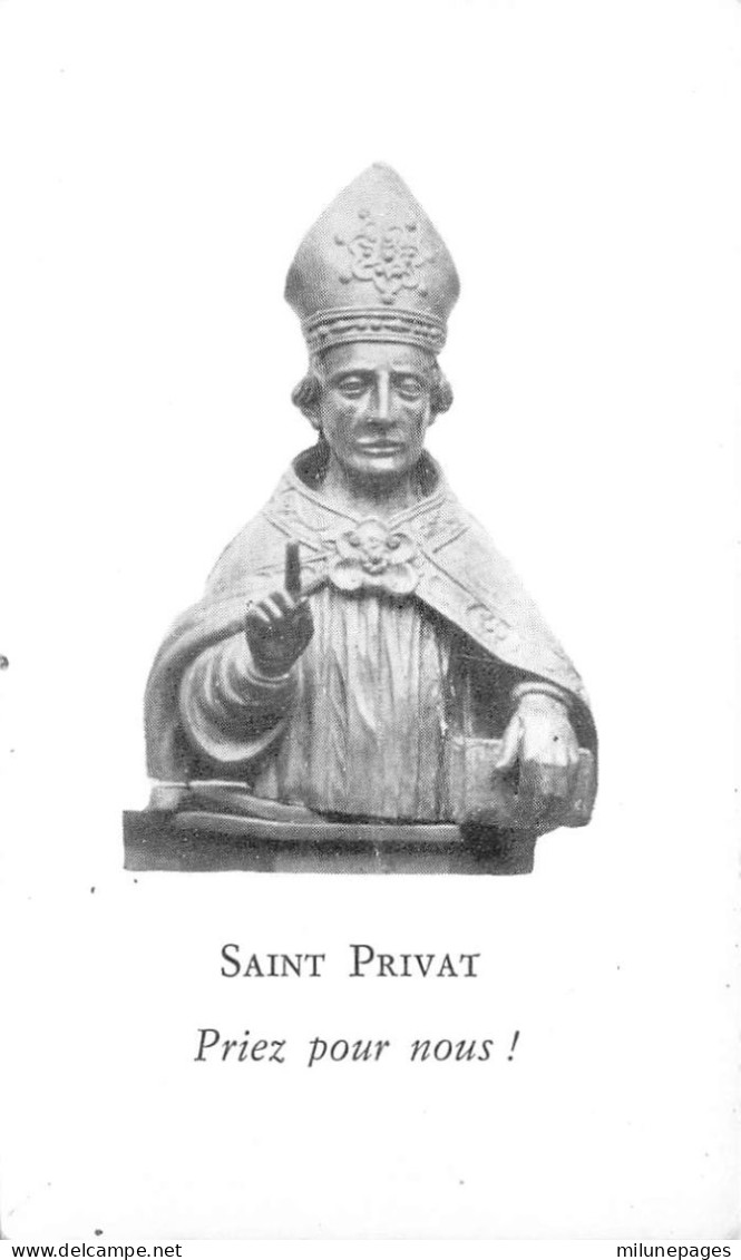 Buste De Saint Privat " Priez Pour Nous" - Images Religieuses