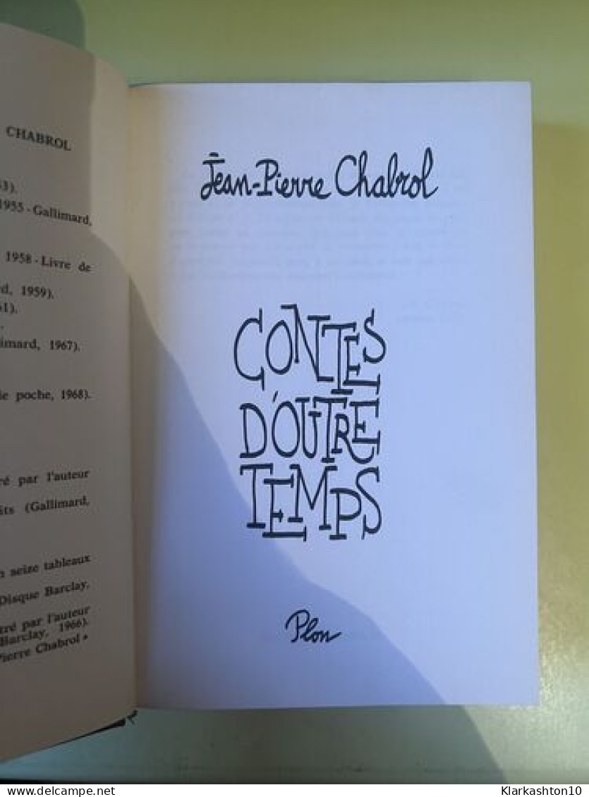 Contes D'outre Temps - Other & Unclassified