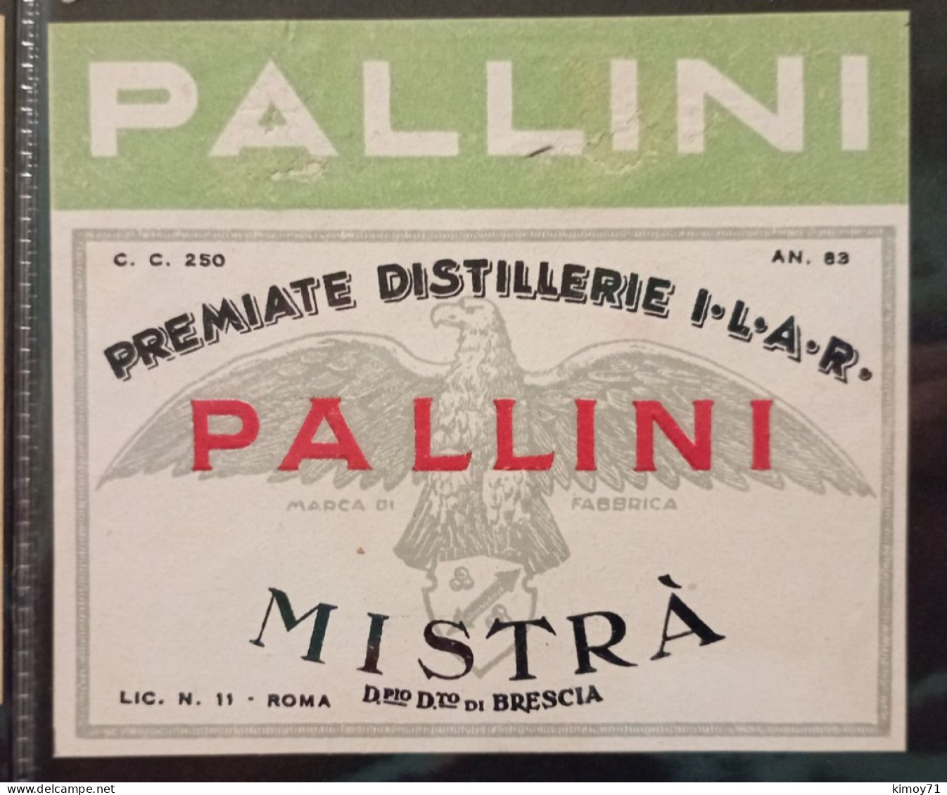Etichetta Mistrà - Alkohole & Spirituosen