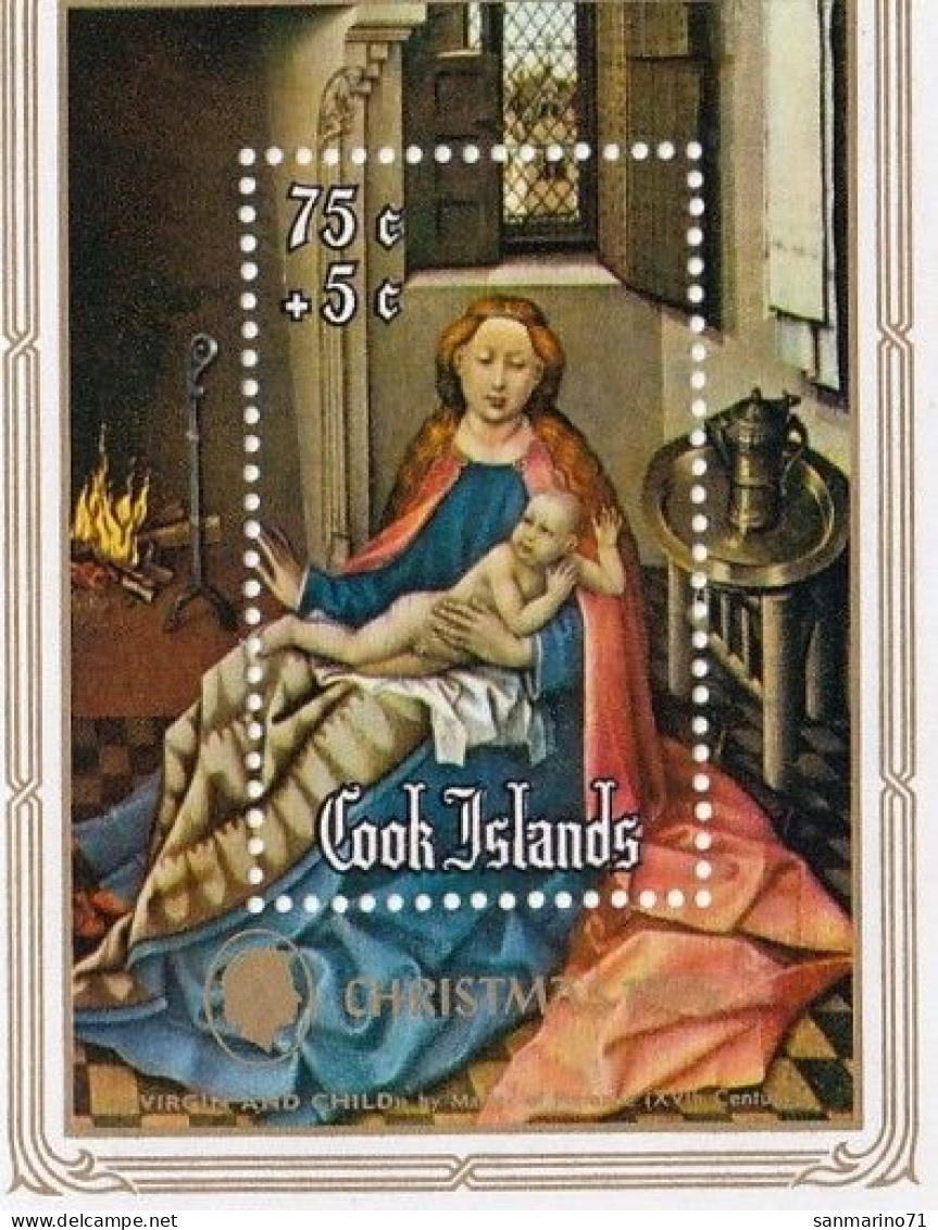 COOK ISLANDS Block 48,unused,Christmas 1975 (**) - Cook