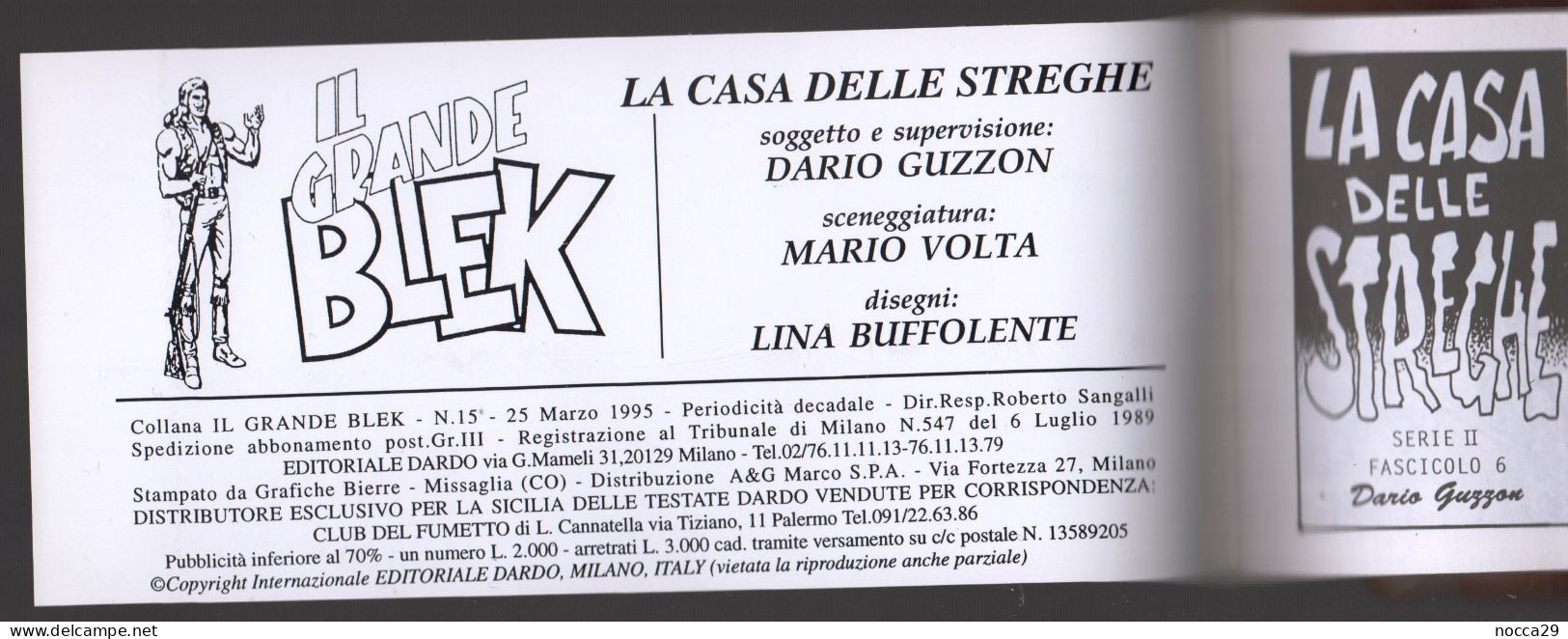 LOTTO DI 9 FUMETTI A STRISCE IN COFANETTO DI CARTONCINO - IL GRANDE BLEK - SERIE 2^ - 1995 (STAMP399) - Other & Unclassified