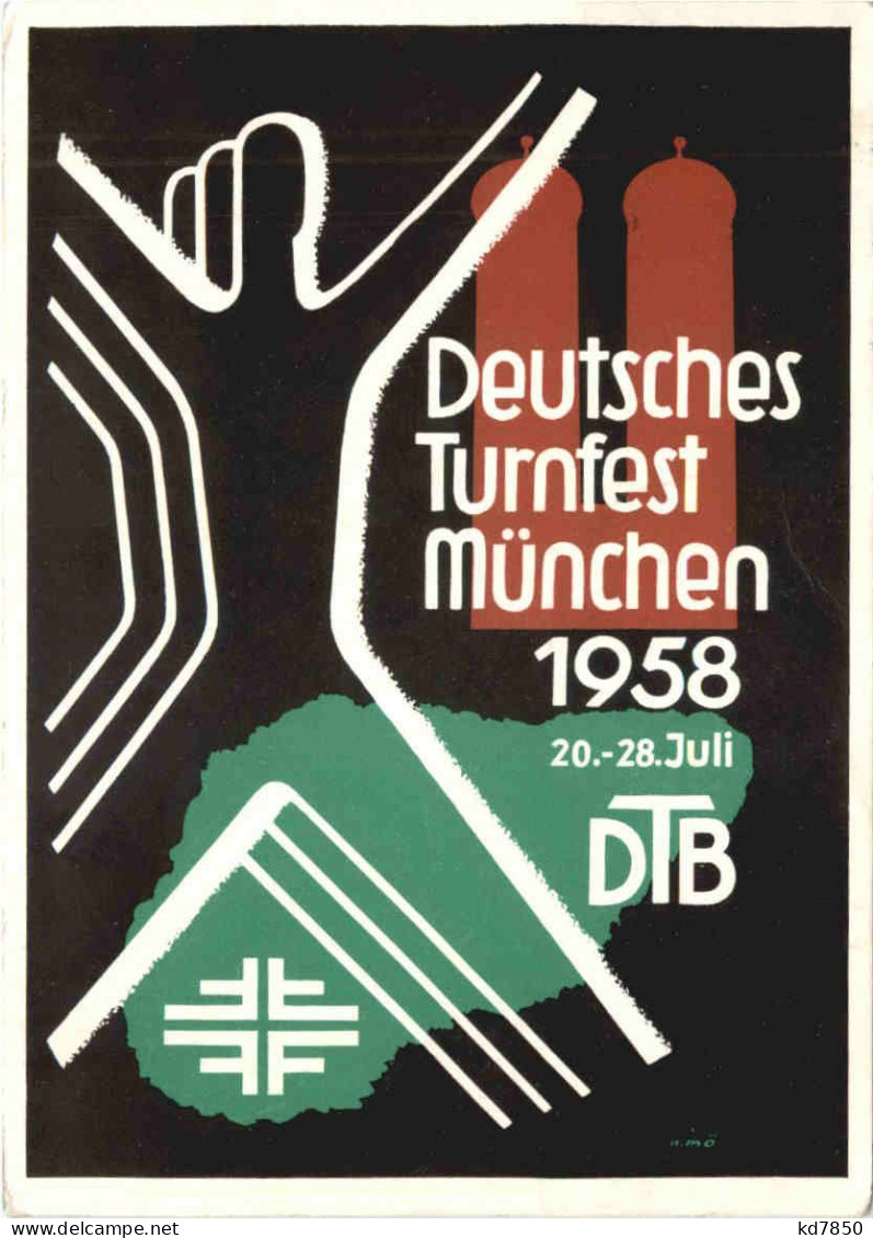 München - Deutsches Turnfest 1958 - Muenchen