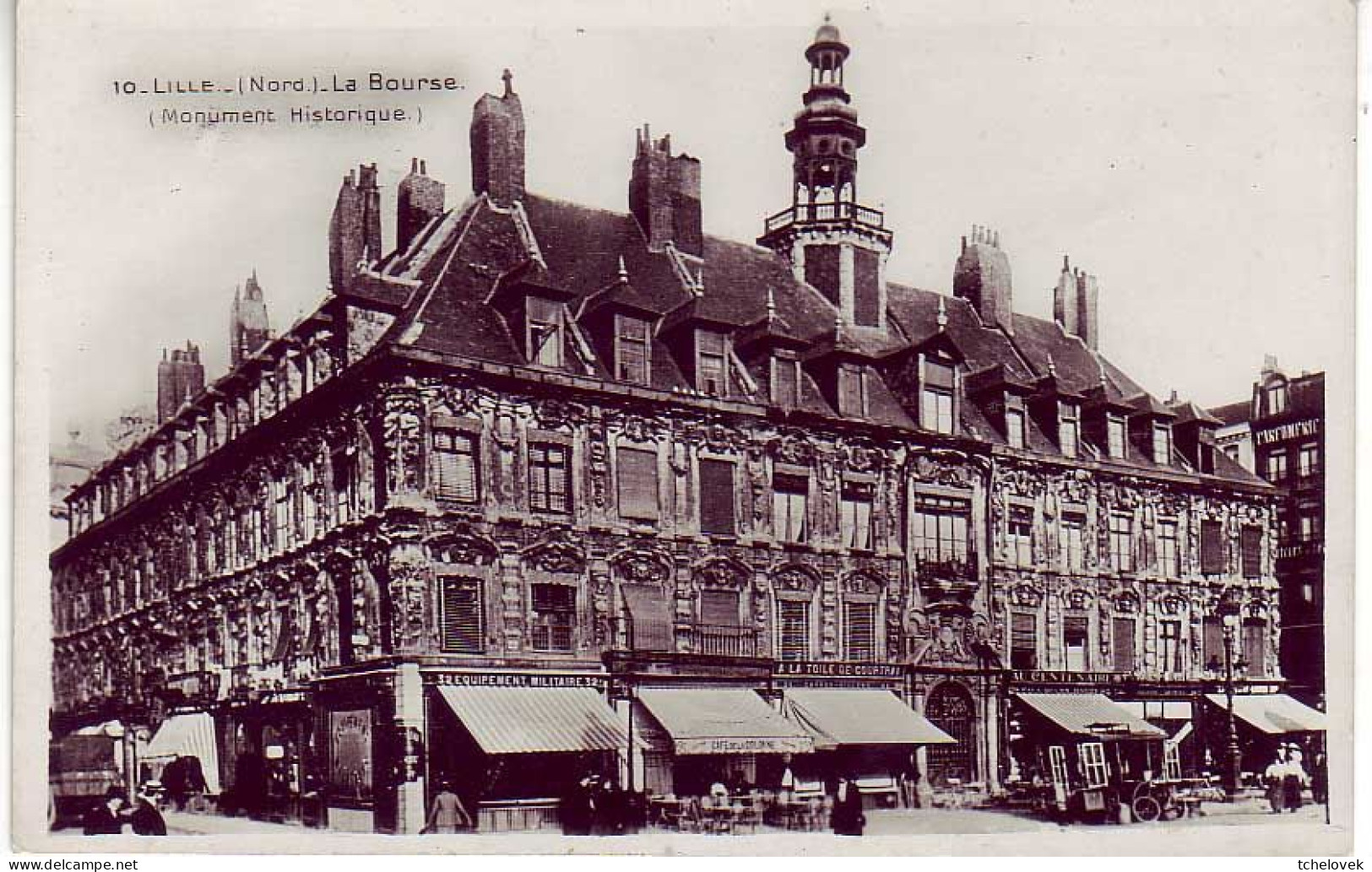 (59). Lille. 2 Cp. (1) 142-8 A Vue Aerienne 1956 & 10 La Bourse - Lille