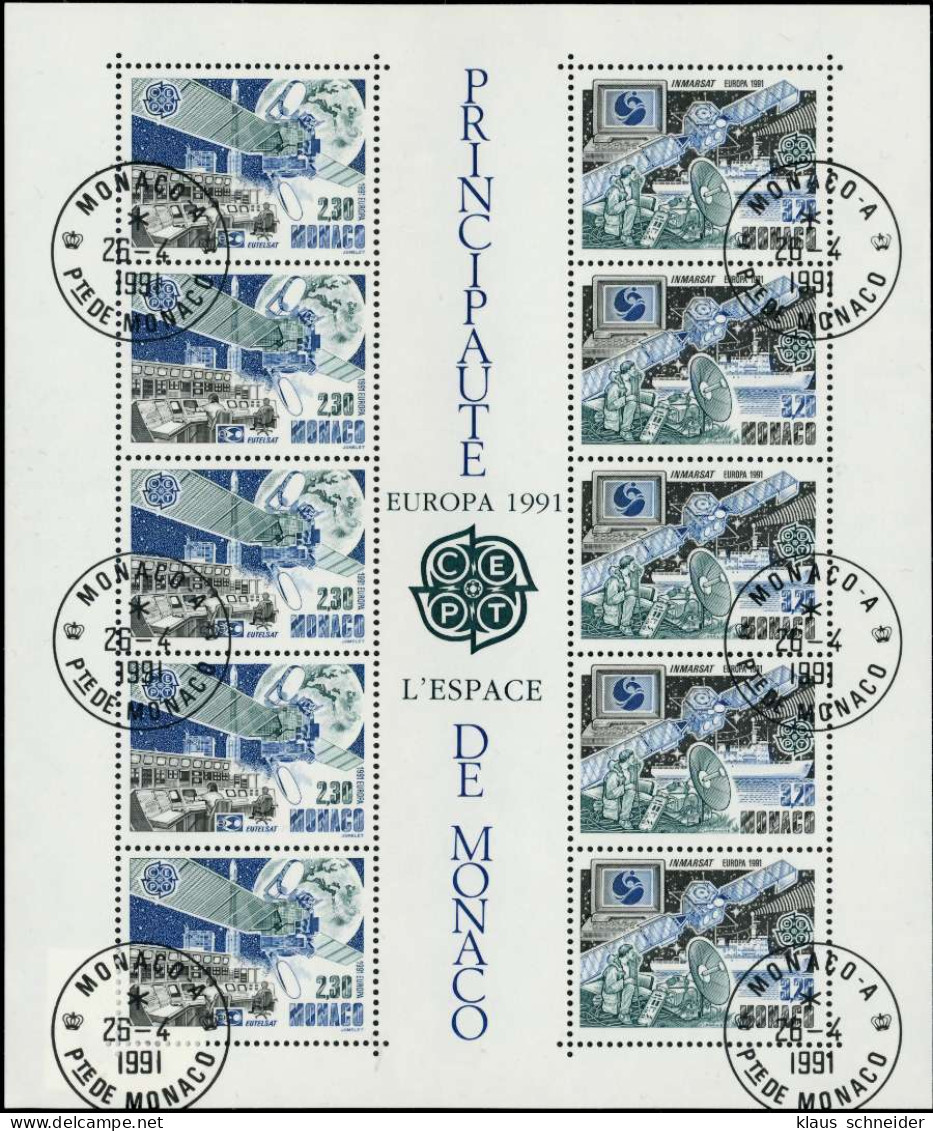 MONACO Block 50 Zentrisch Gestempelt S0027D6 - Blocks & Sheetlets