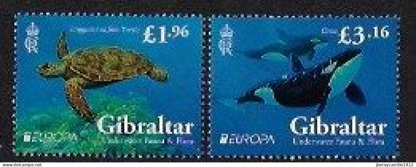 GIBRALTAR  - EUROPA-CEPT 2024 -"UNDERWATER FLORA And FAUNA".- SET Of The 2 STAMPS MINT - N - 2024