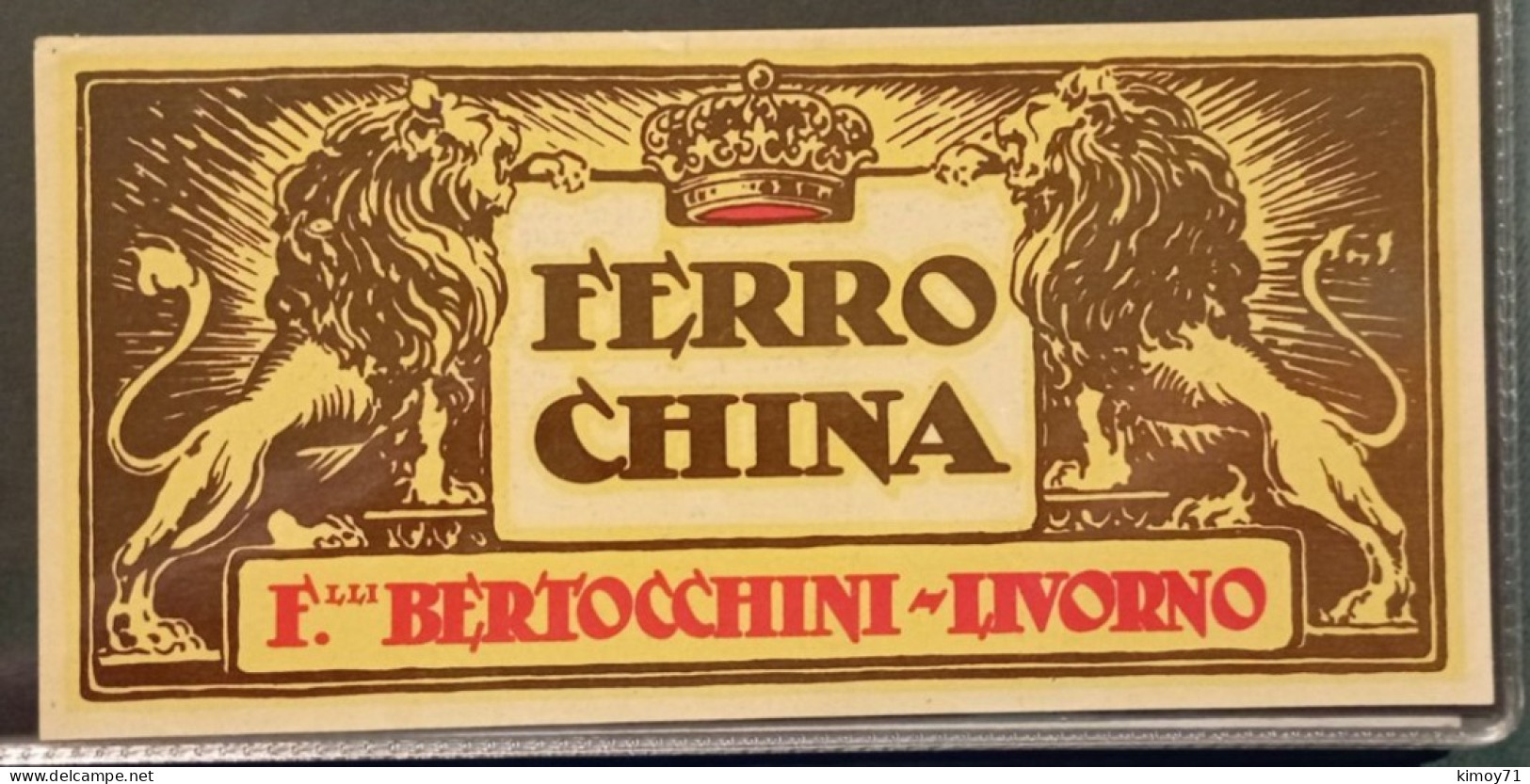 Etichetta Ferro China - Alcohols & Spirits