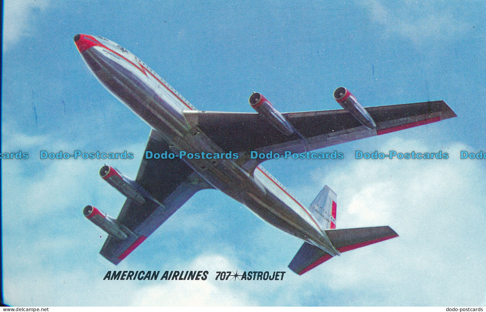 R005383 American Airlines 707 Astrojet. Litho - Welt