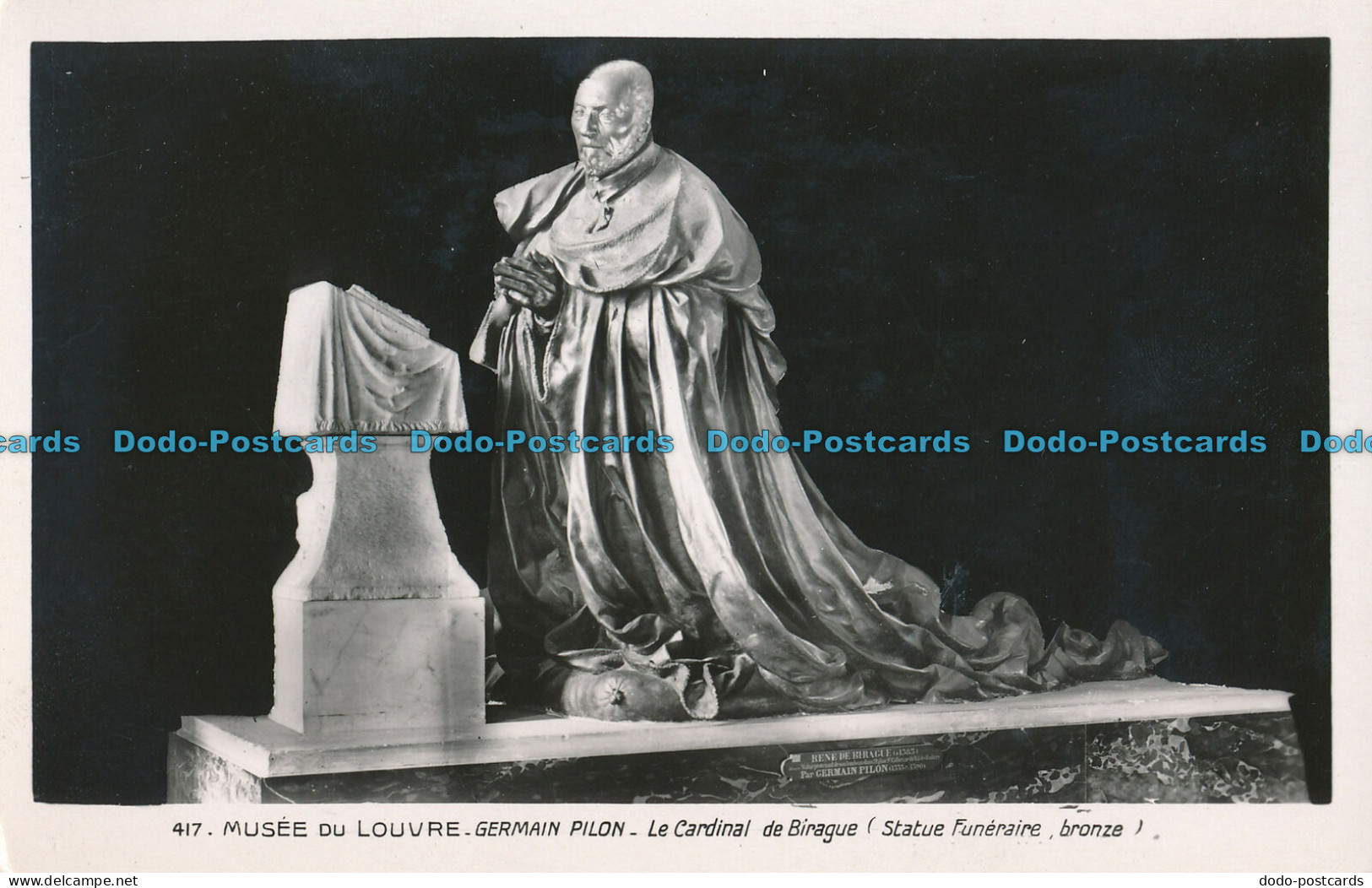 R005678 Postcard. Musee Du Louvre. Germain Pilon. Le Cardinal De Birague - Welt