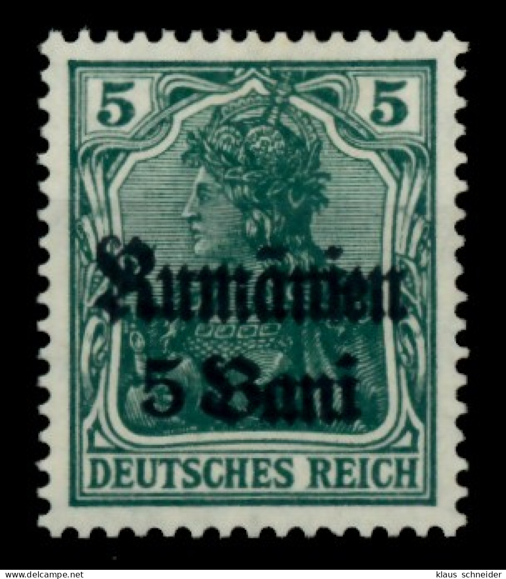 BES 1WK D-MV RUMÄNIEN Nr 8a Postfrisch X6DCBD6 - Ocupación 1914 – 18