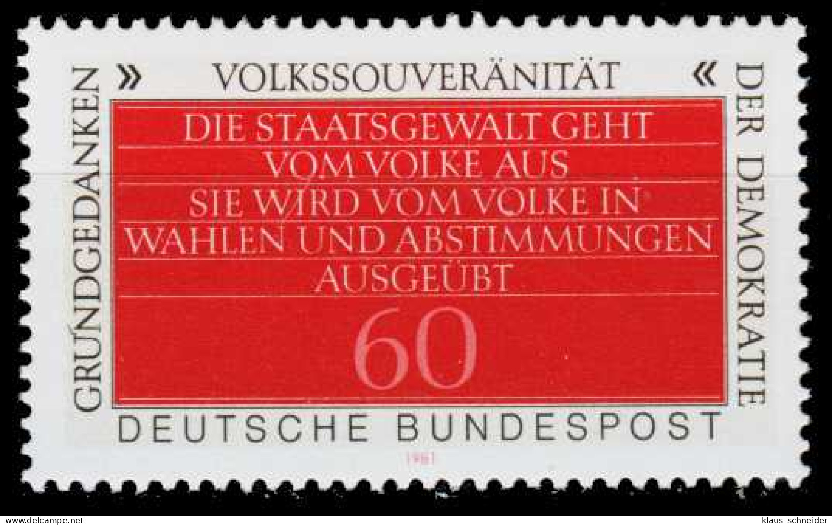 BRD 1981 Nr 1107 Postfrisch S628D66 - Ungebraucht