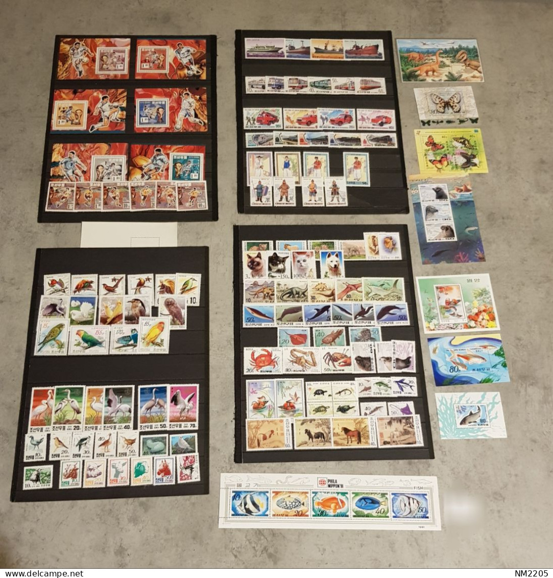 KOREA SOCCER &WILD ANIMALS &DINOSAURS &BIRDS&BUTTERFLIES &SHIPS MINI LOT SETS&BLOCKS MNH - Corée Du Nord