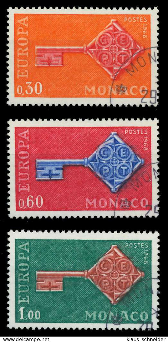 MONACO 1967 Nr 879-881 Gestempelt X9D1852 - Altri & Non Classificati