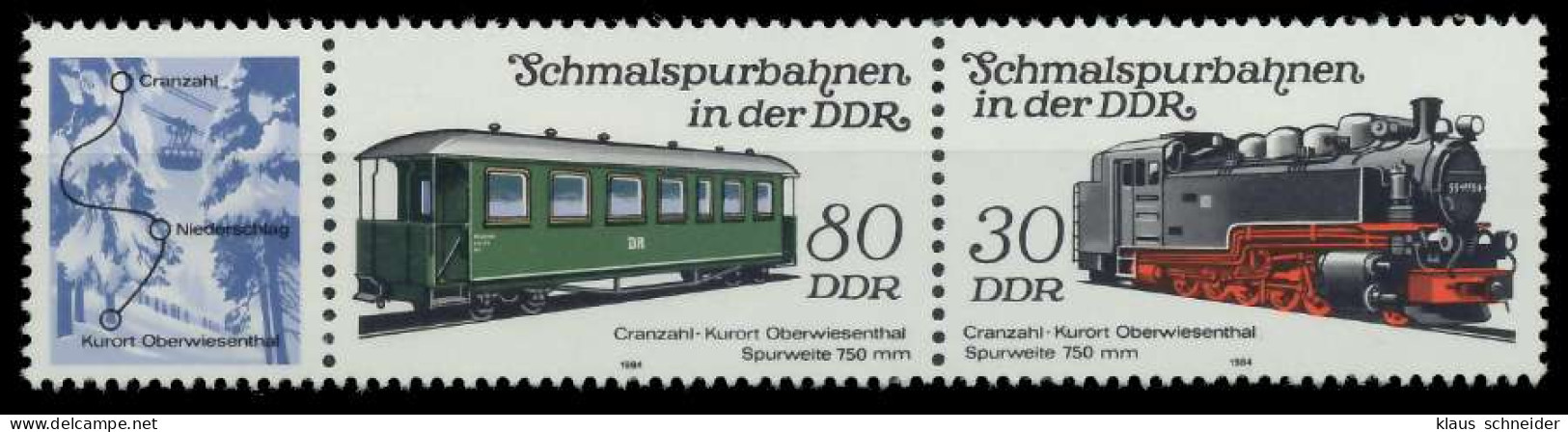 DDR ZUSAMMENDRUCK Nr WZd579 Postfrisch 3ER STR SC5905A - Zusammendrucke