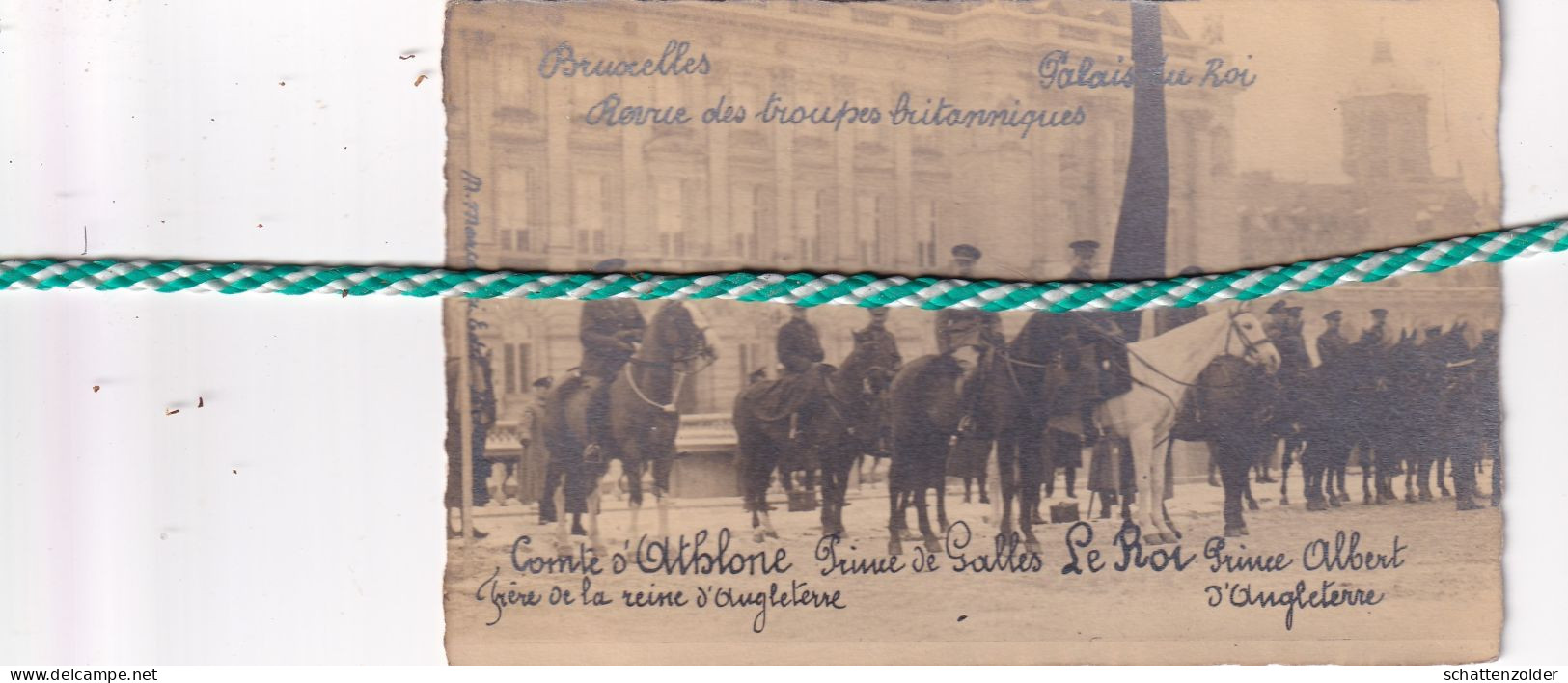 Brussel, Bruxelles, Fotokaart, Carte Phote, Revue Des Troupes Britanniques, Verzonden 1919 Timbre - Personnages Célèbres