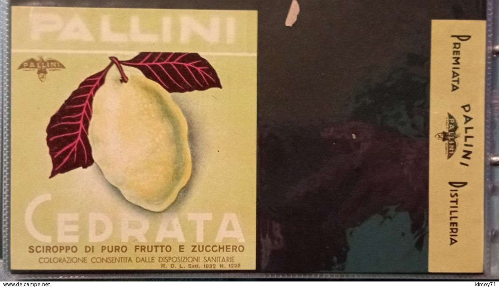 Cartolina Cedrata - Limonades & Sodas
