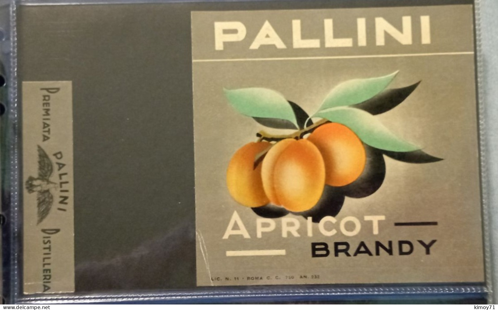 Etichetta Apricot Brandy - Alcoli E Liquori