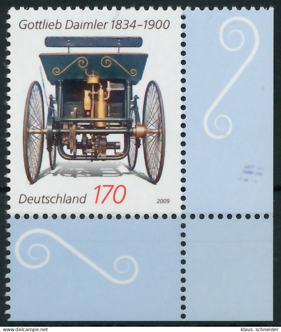 BRD BUND 2009 Nr 2725 Postfrisch ECKE-URE X3609CE - Unused Stamps