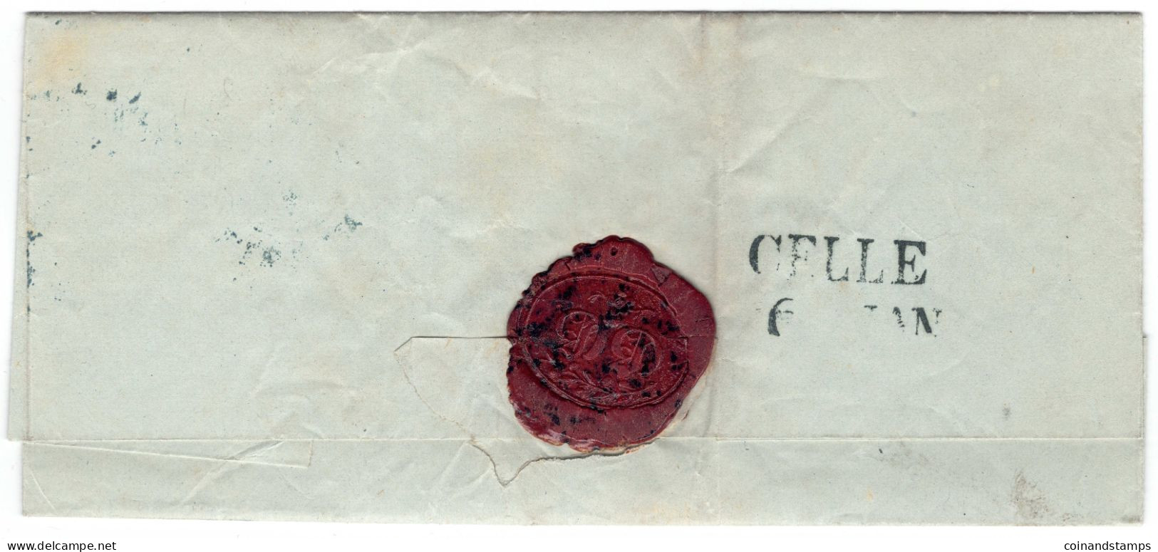 Hannover Brief Mit Mi.-Nr.10a Liebenau 5 Jan. 1857 Orig. Gelaufen Nach Celle,mit Kompletten Inhalt, Feinst - Hanover