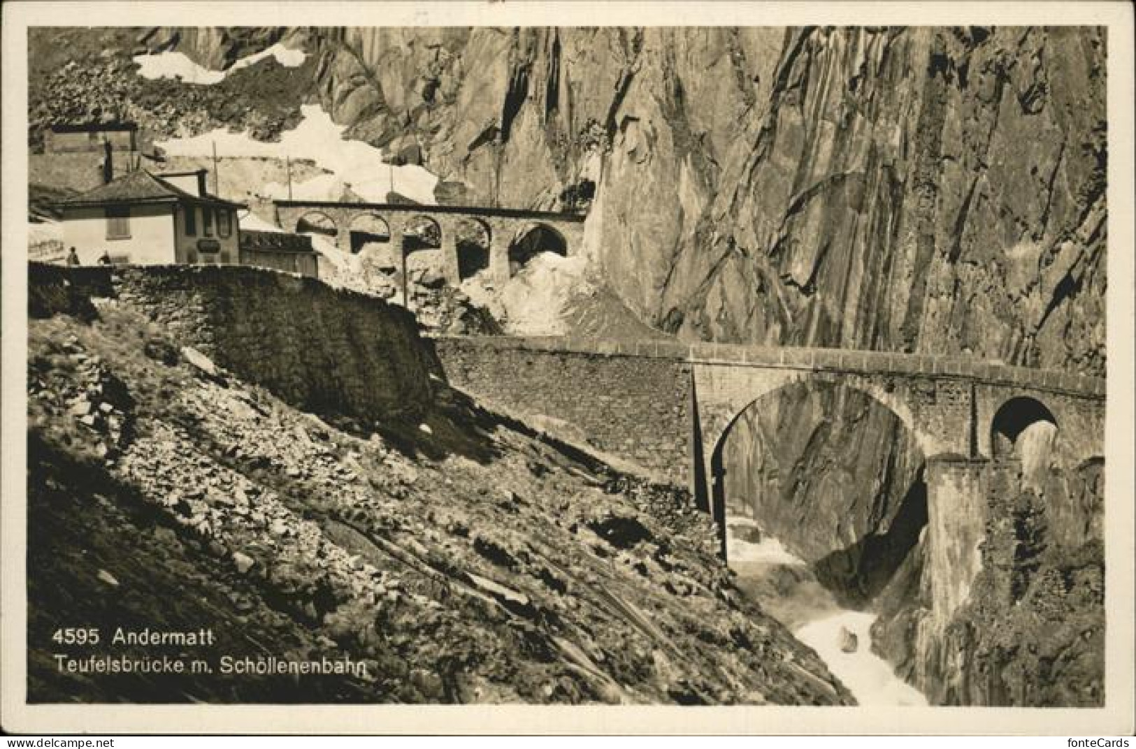 11113918 Andermatt Teufelsbruecke Schoellenenbahn - Autres & Non Classés