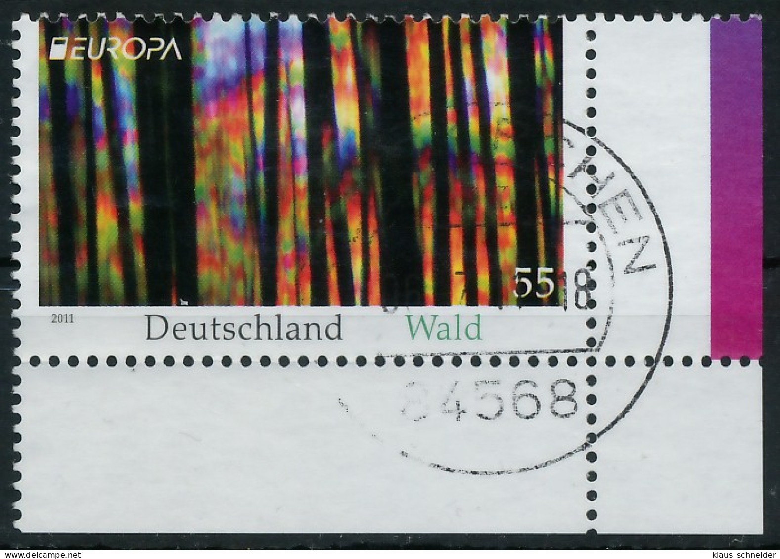 BRD BUND 2011 Nr 2864 Zentrisch Gestempelt ECKE-URE X36B902 - Used Stamps