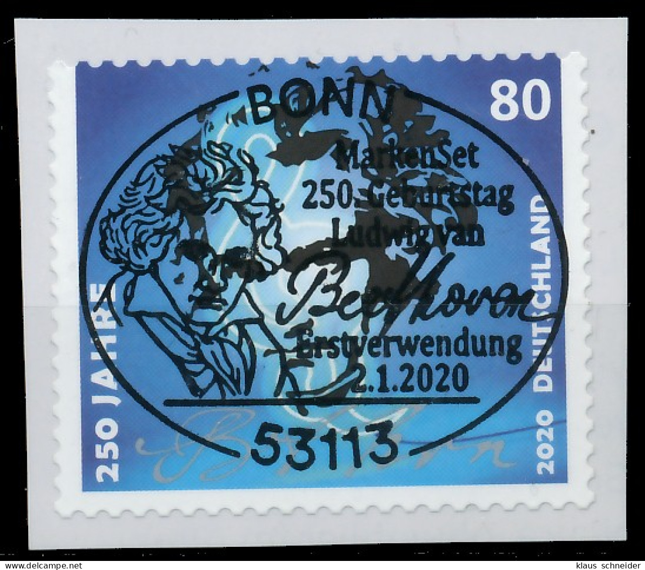 BRD BUND 2020 Nr 3520FBf ESST Zentrisch Gestempelt X3810B2 - Used Stamps