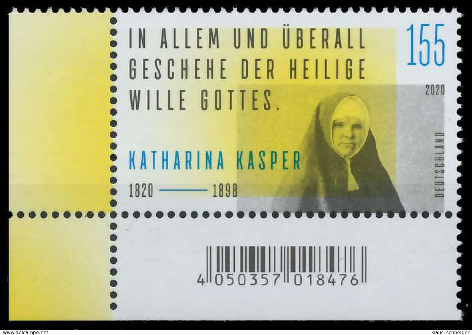 BRD BUND 2020 Nr 3548 Postfrisch ECKE-ULI SED355A - Unused Stamps