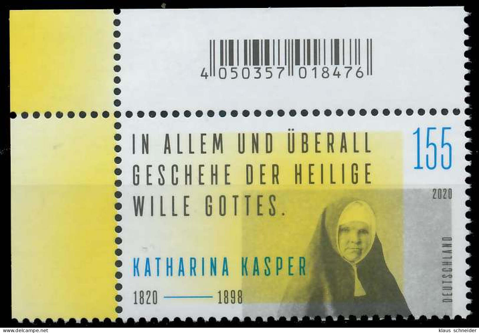 BRD BUND 2020 Nr 3548 Postfrisch ECKE-OLI SED3552 - Unused Stamps