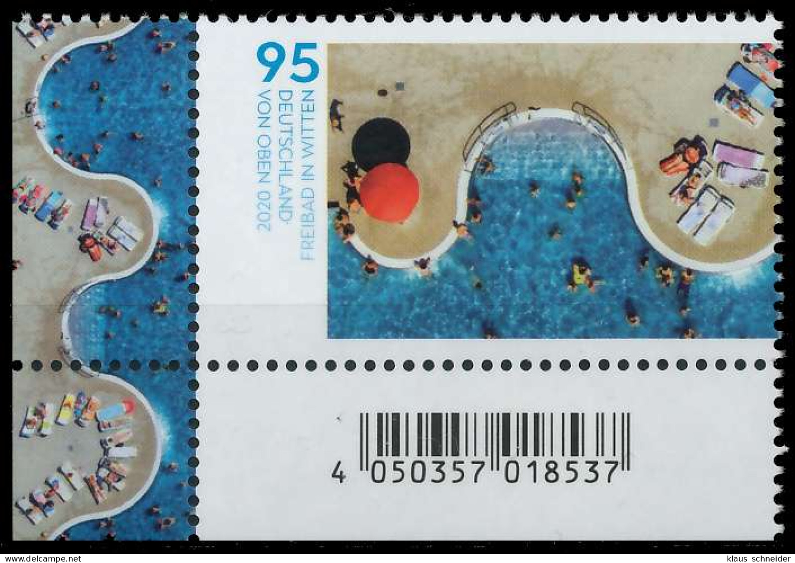 BRD BUND 2020 Nr 3550 Postfrisch ECKE-ULI SED35AE - Unused Stamps