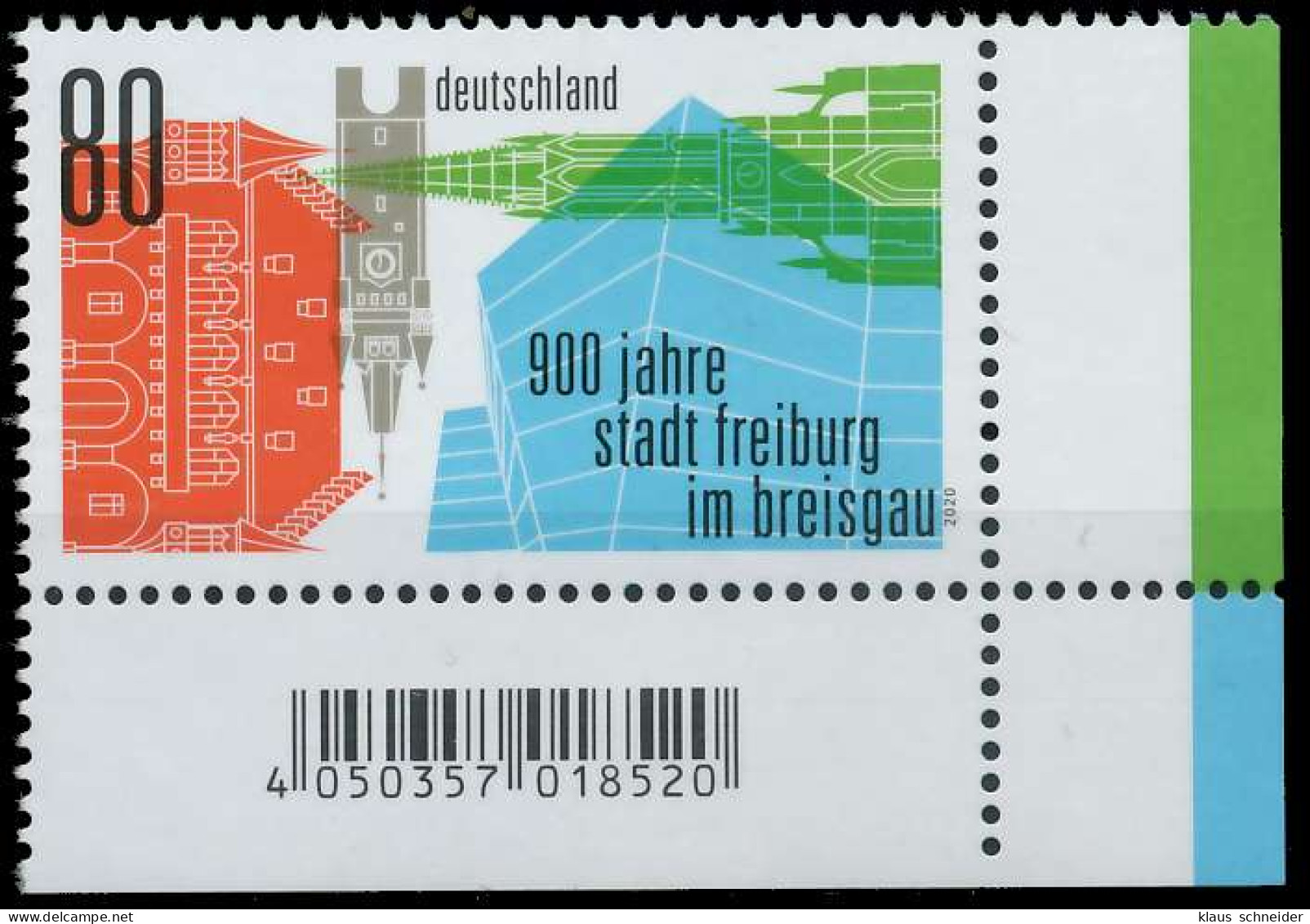 BRD BUND 2020 Nr 3553 Postfrisch ECKE-URE SED35F2 - Unused Stamps
