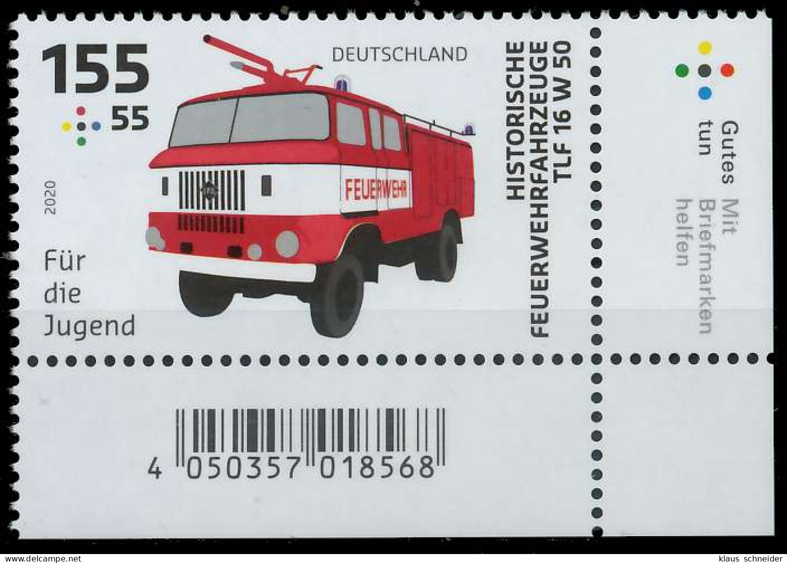 BRD BUND 2020 Nr 3559 Postfrisch ECKE-URE SED36B6 - Unused Stamps