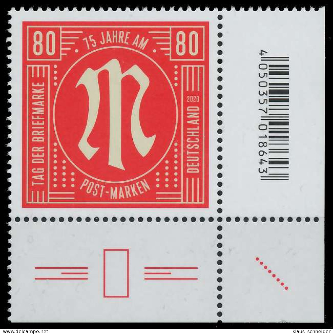 BRD BUND 2020 Nr 3564 Postfrisch ECKE-URE SEE1586 - Unused Stamps